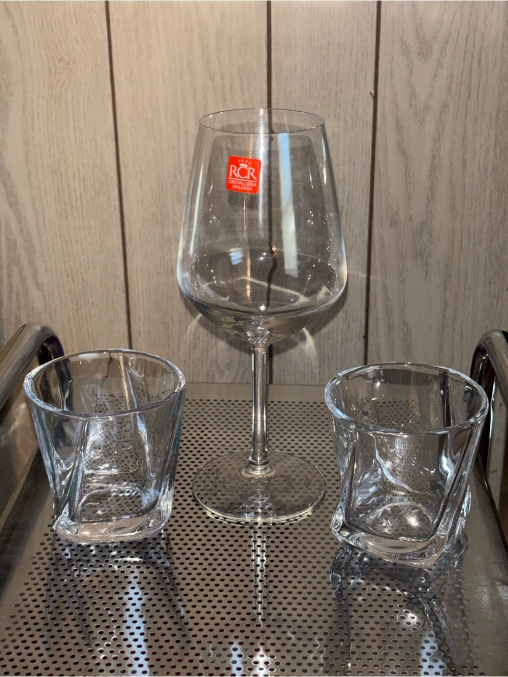 RCR Wine Glasse & Twisted Whiskey Tumblers - Picture 2 of 7